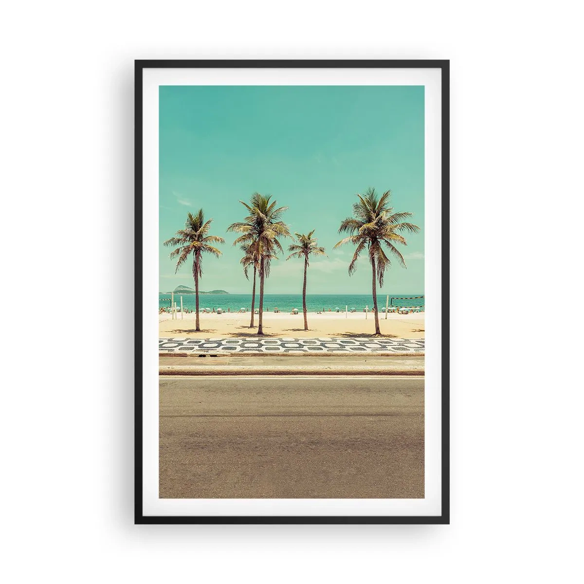 Poster in black frame - By the Beach - 61x91 cm