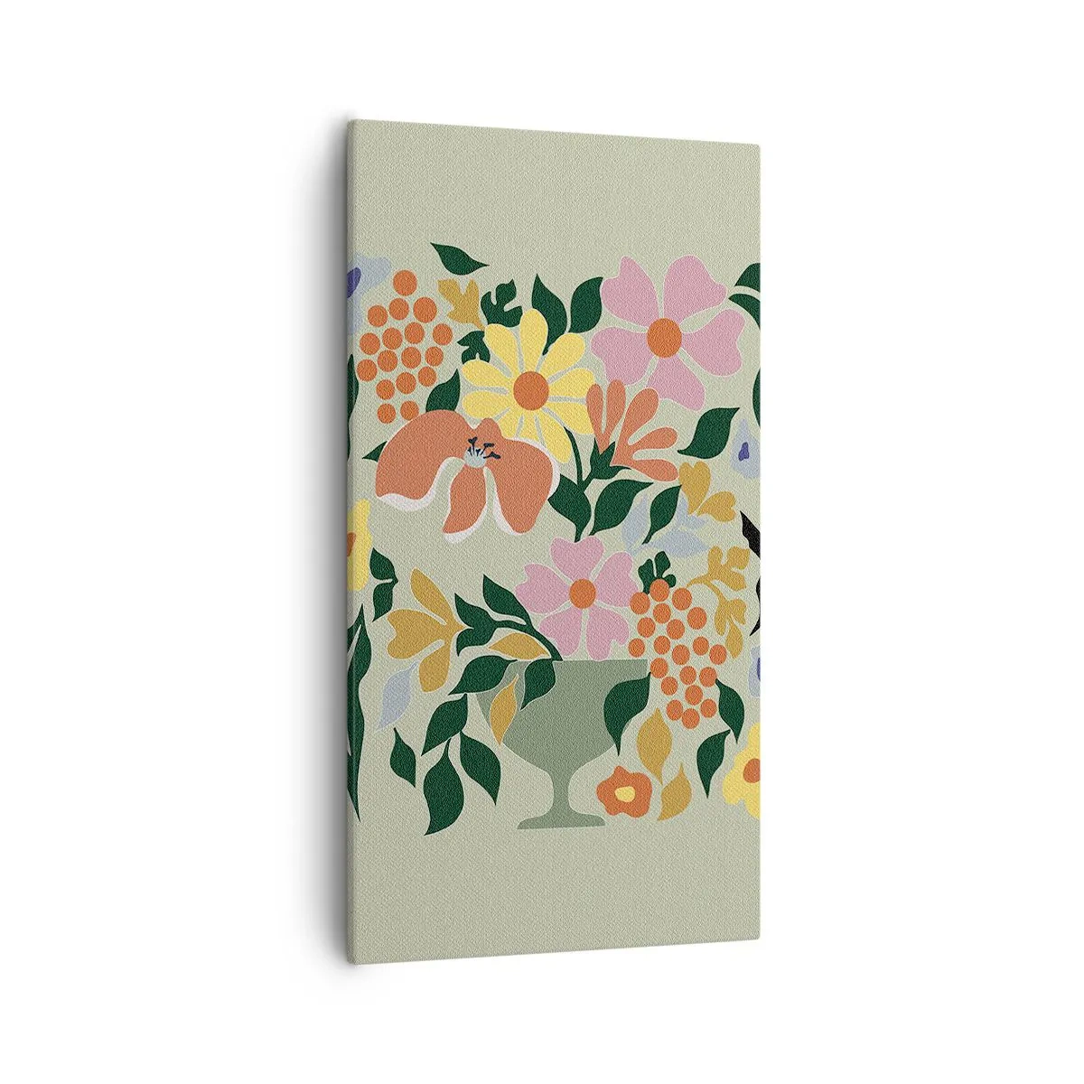 Canvas picture - Bouquet Brimming with Life - 55x100 cm