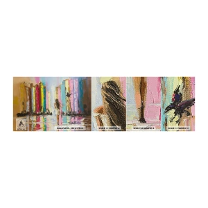 Photo Wallpaper Sample Self-Adhesive Deluxe Sticker - Follow Me - Abstraction, Girl, Woman - 100x30 cm