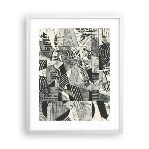 Poster in white frmae - Dynamics of Contemporaneity - 40x50 cm