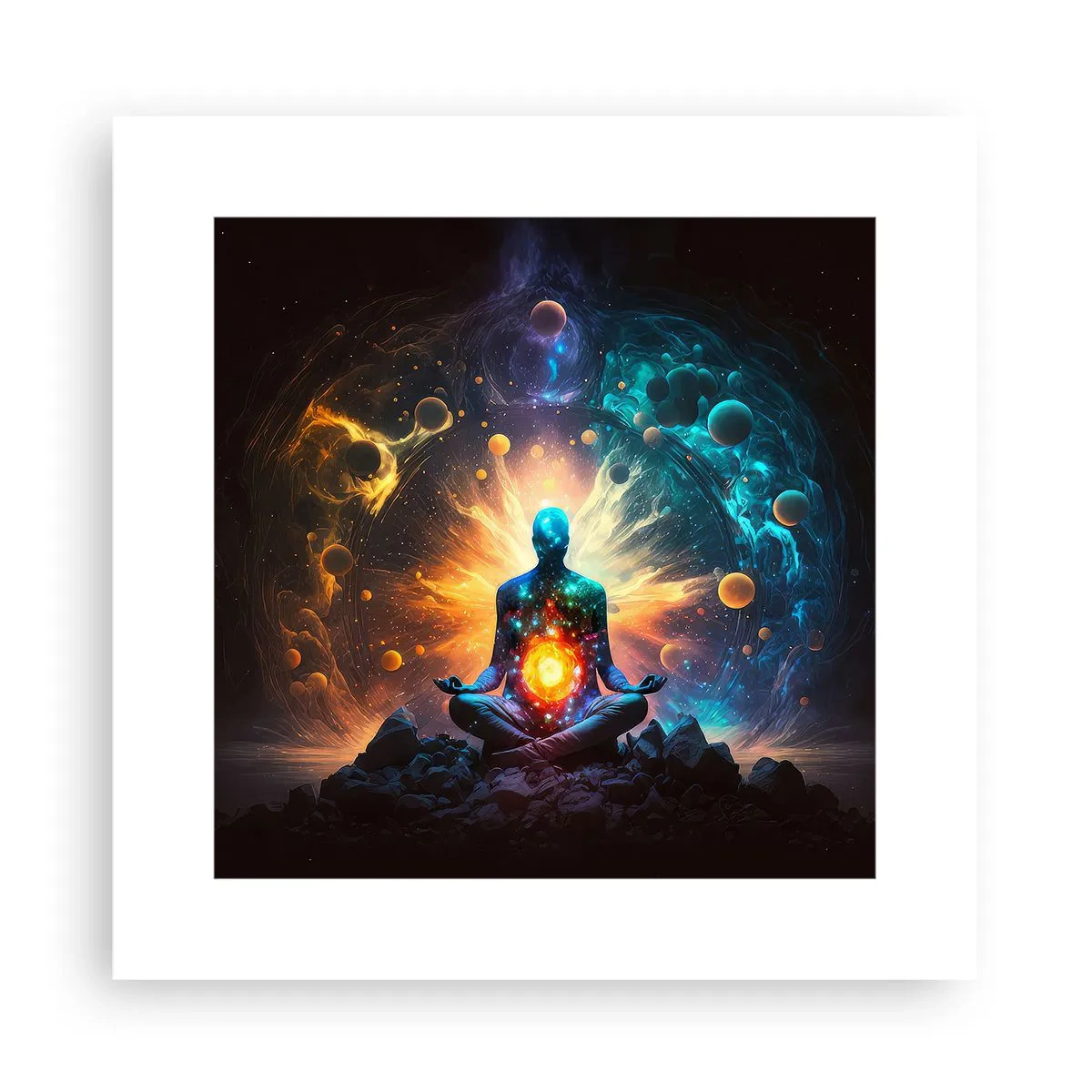 Poster - Cosmic Calm - 30x30 cm