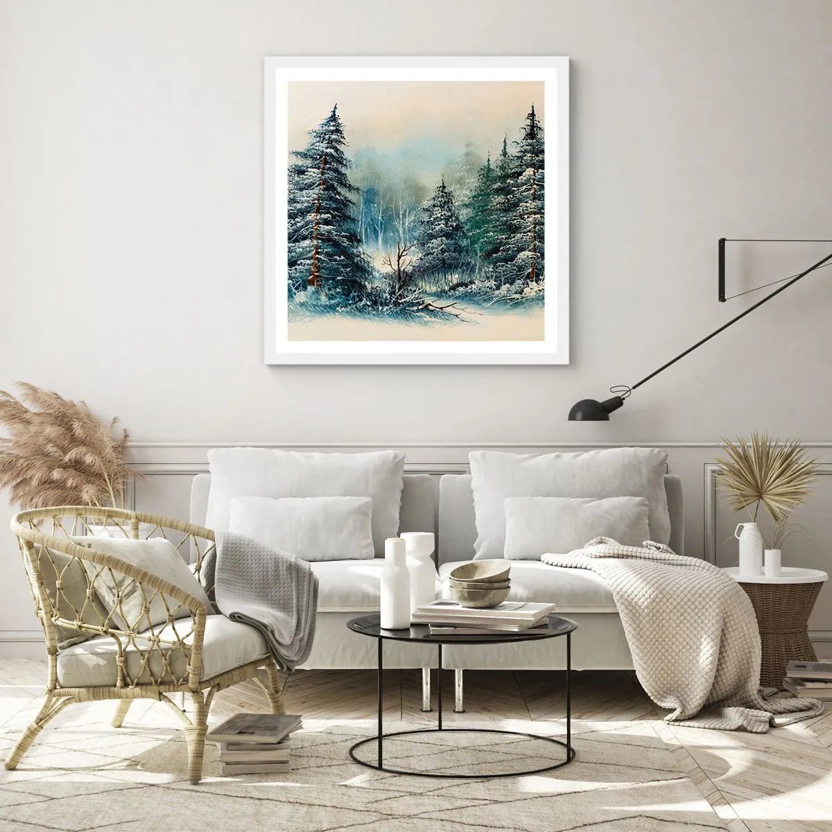 Poster in white frmae - Ready for Christmas - 40x40 cm