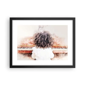 Poster in black frame - In a New World - 40x30 cm
