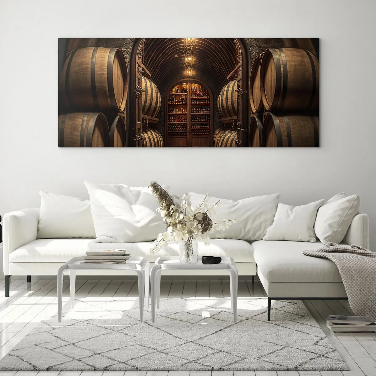 Glass picture - Atmospheric Cellar - 90x30 cm