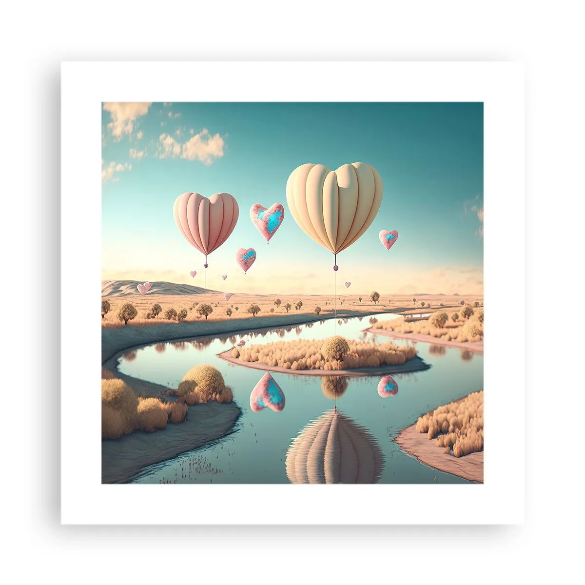 Poster - Love Lifts You up - 40x40 cm