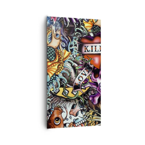Canvas picture - Dream of a Tattoo Artist - 65x120 cm