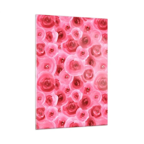 Glass picture - Roses at the Bottom and at the Top - 50x70 cm