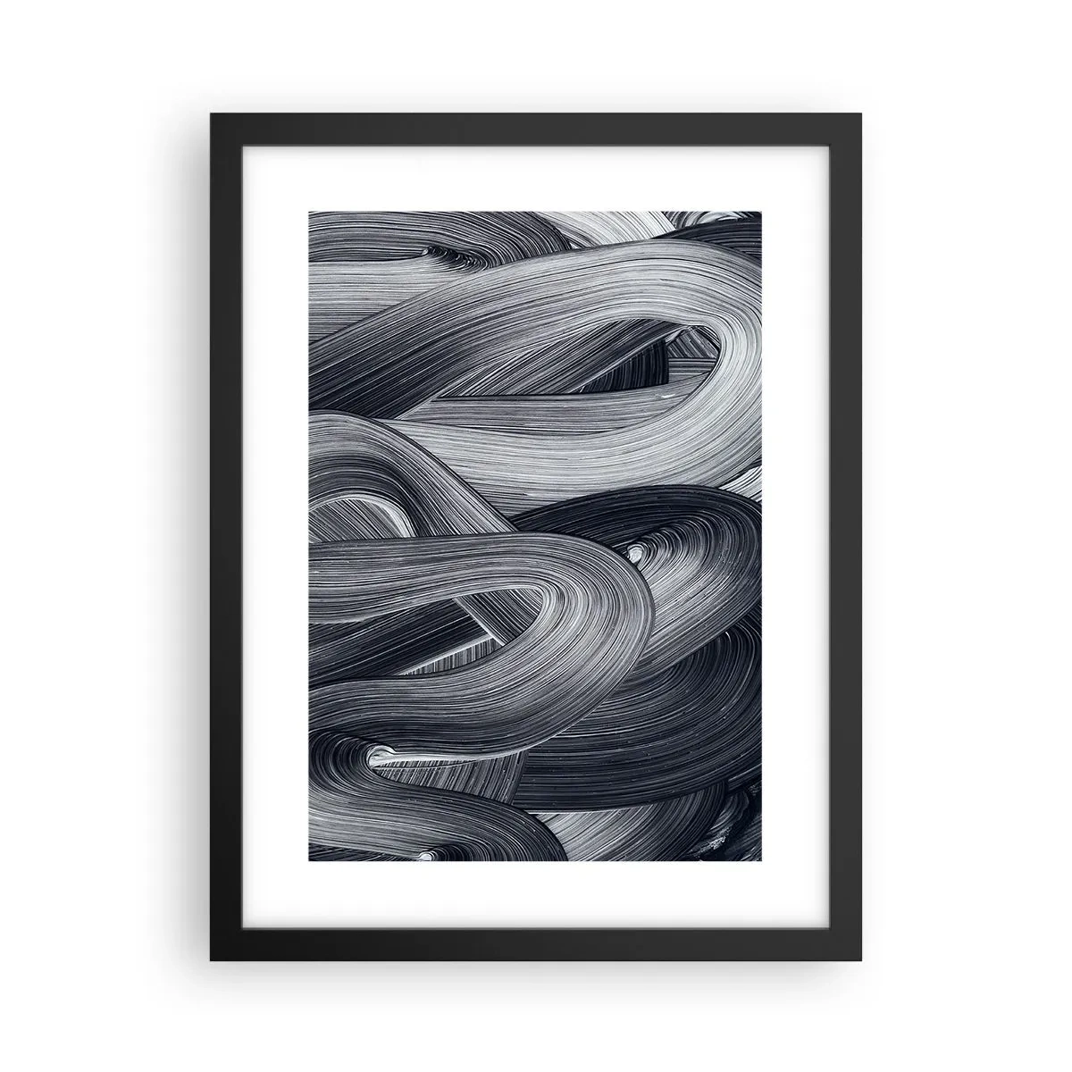 Poster in black frame - Fluidity of Reality - 30x40 cm