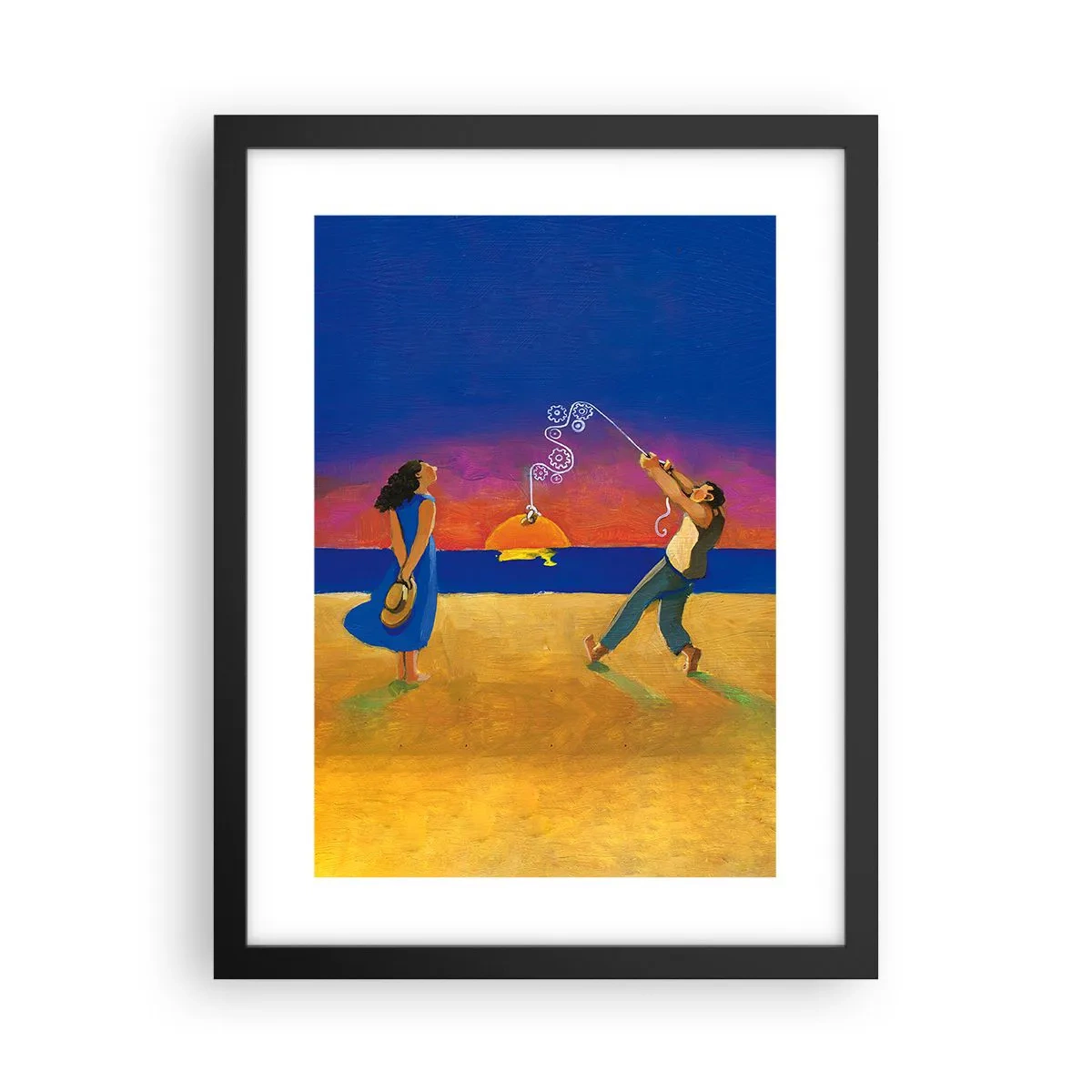 Poster in black frame - More than a Star from the Sky - 30x40 cm