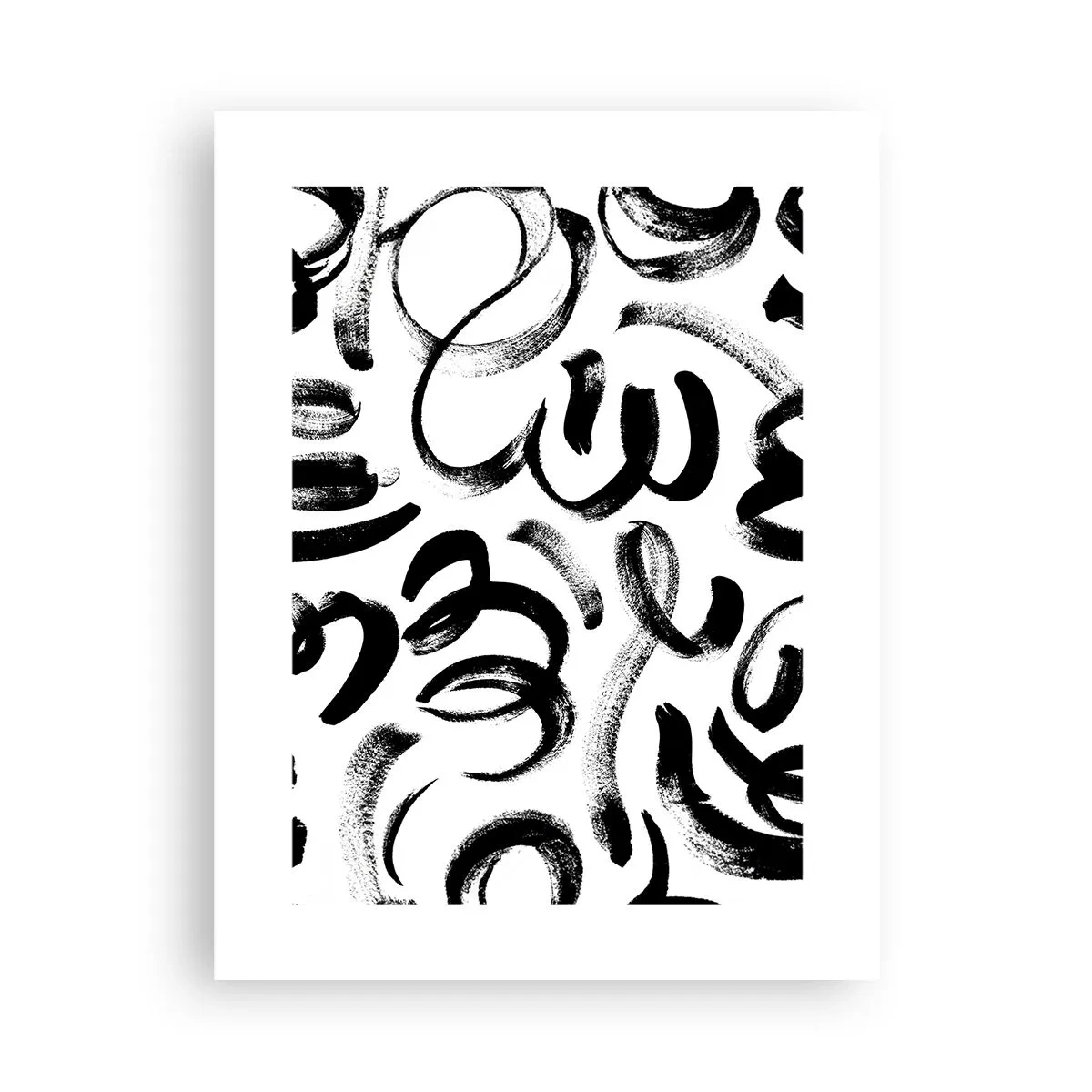 Poster - Black on White - 30x40 cm