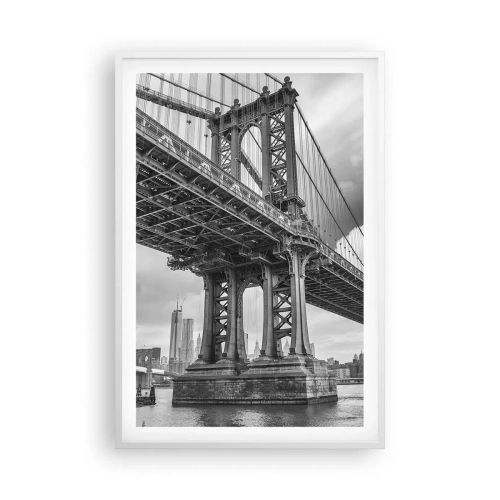 Poster in white frmae - To the Heart of a City - 61x91 cm