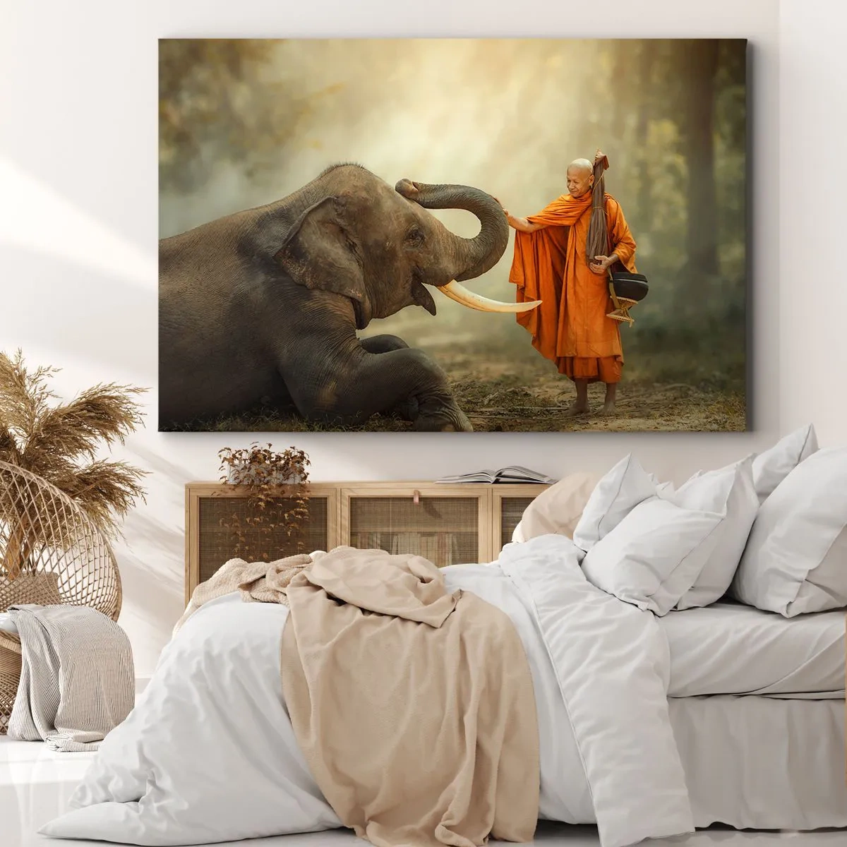Canvas picture - Unexpected Meeting - 120x80 cm