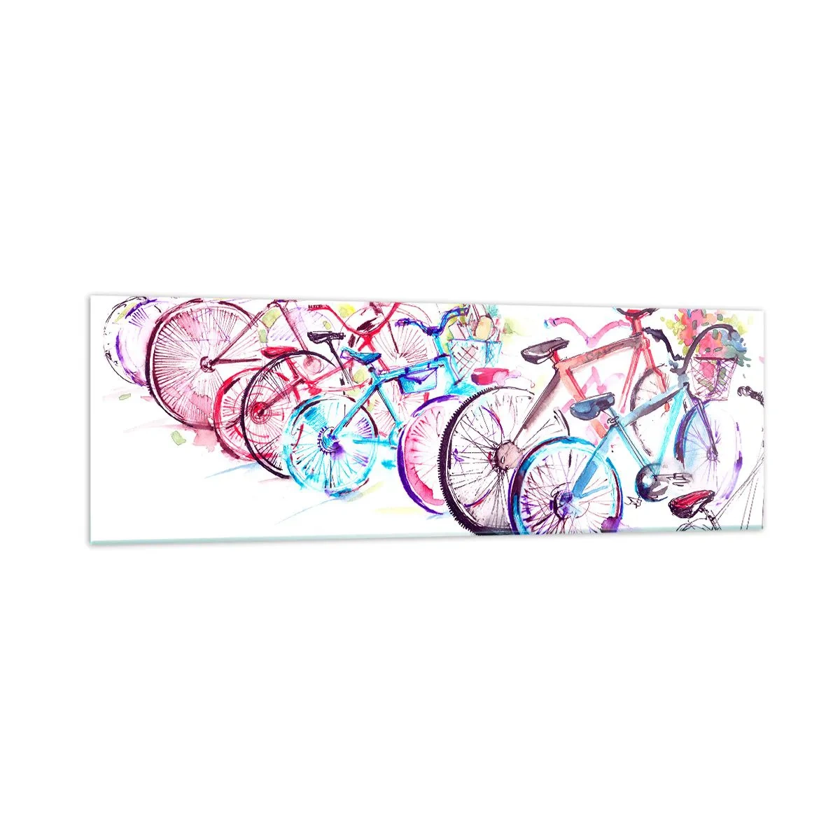 Glass picture - Anti-moto Club Reunion - 160x50 cm