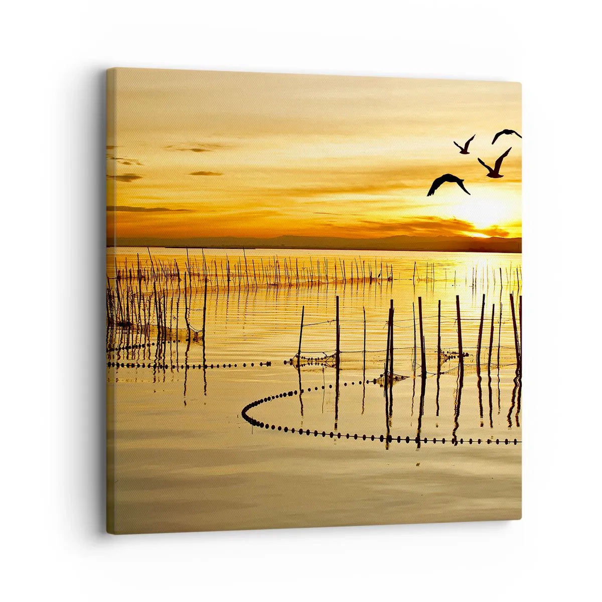 Canvas picture - At a Fishery - 30x30 cm