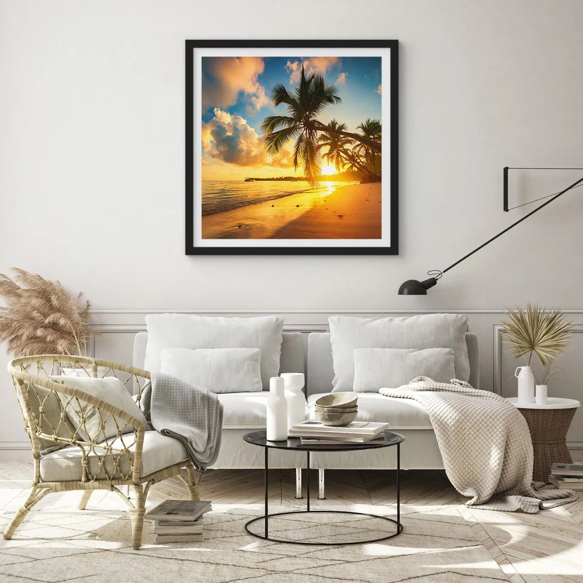 Poster in black frame - Caribbean Dream - 50x50 cm
