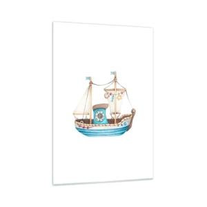 Glass picture - Ahoy, Adventure! - 70x100 cm