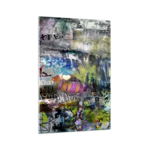 Glass picture - Collage of Memories - 70x100 cm