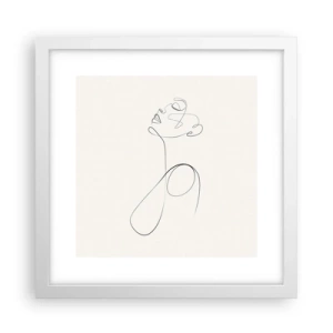Poster in white frmae - Entangled in Dreams - 30x30 cm