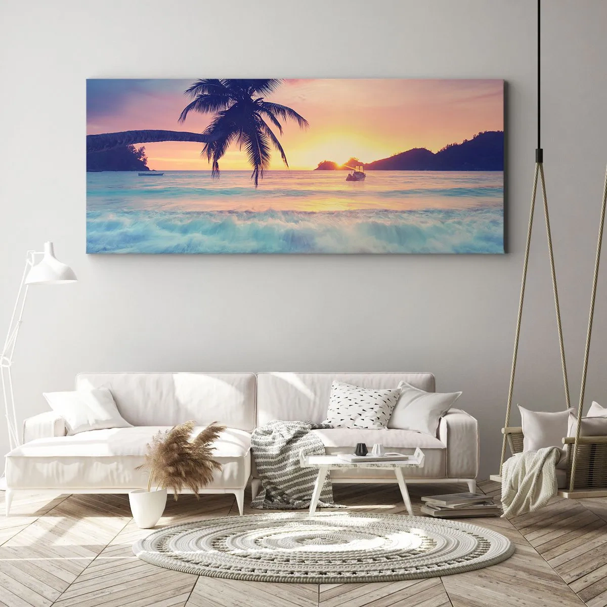 Canvas picture - Evening in a Bay - 160x50 cm