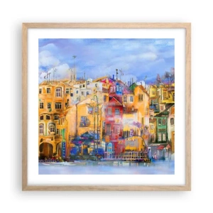 Poster in light oak frame - We Are Together - 50x50 cm