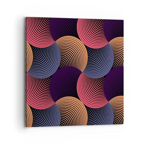 Canvas picture - In a Circular Rhythm - 70x70 cm