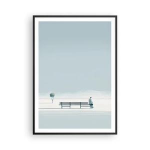 Poster in black frame - Yes, I Am Waiting - 70x100 cm