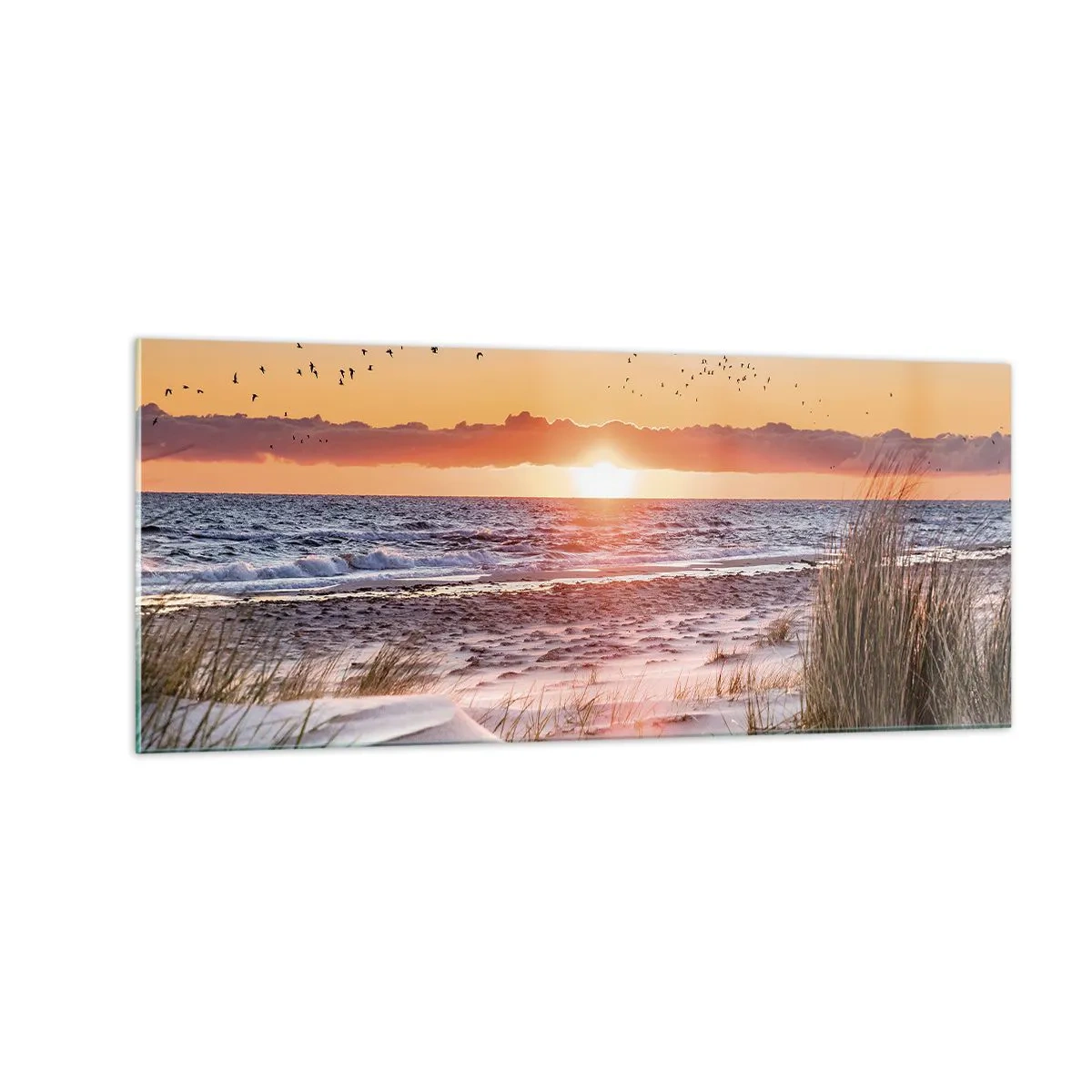 Glass picture - Horizontal Landscape - 100x40 cm