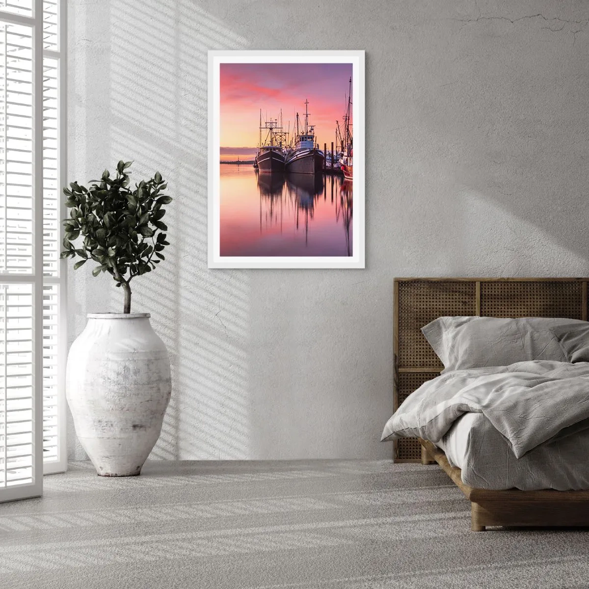 Poster in white frmae - Before Dawn - 50x70 cm