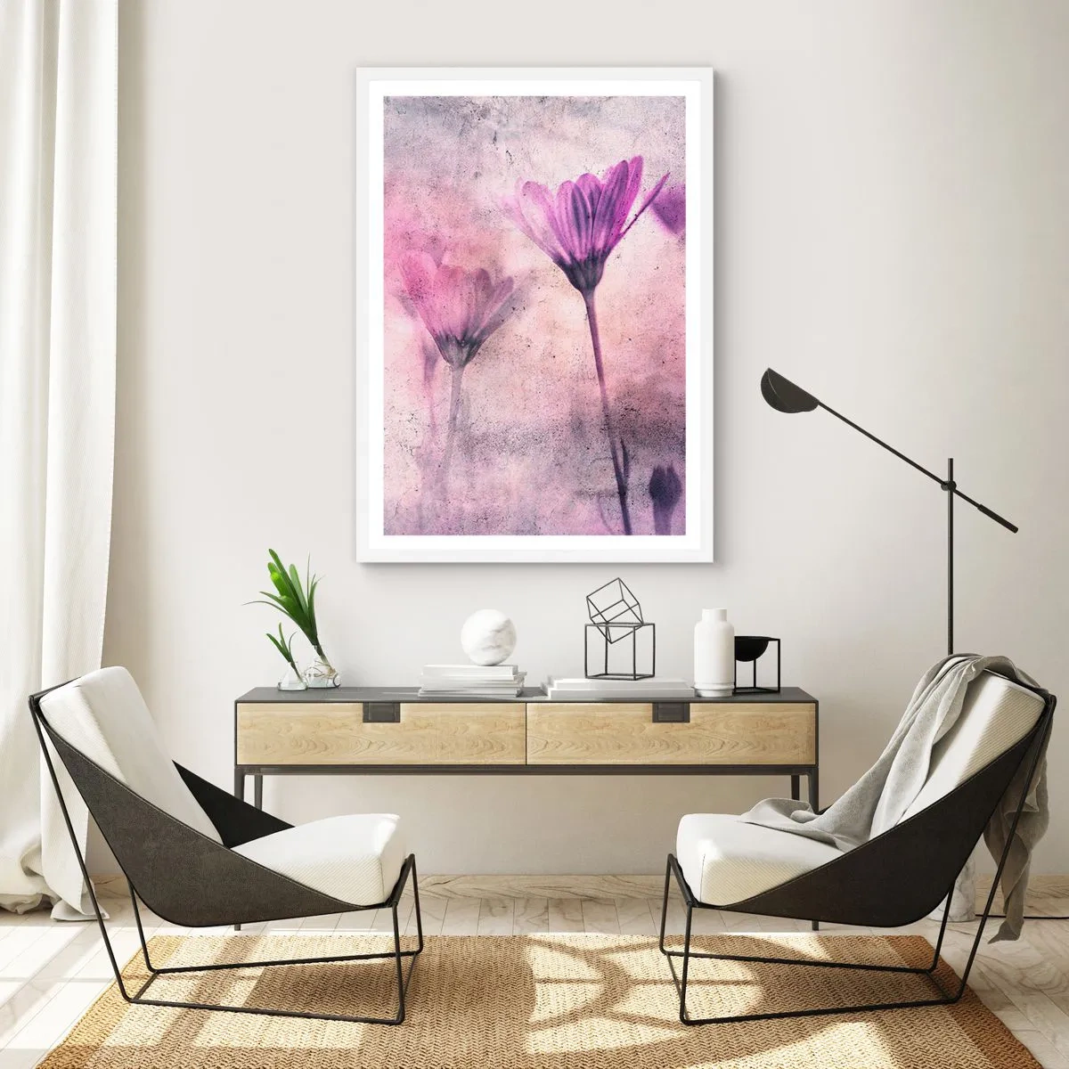 Poster in white frmae - Dream of Flowers - 30x40 cm