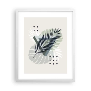 Poster in white frmae - Nature and Geometry - Two Orders? - 40x50 cm