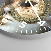 Clock face with numbers