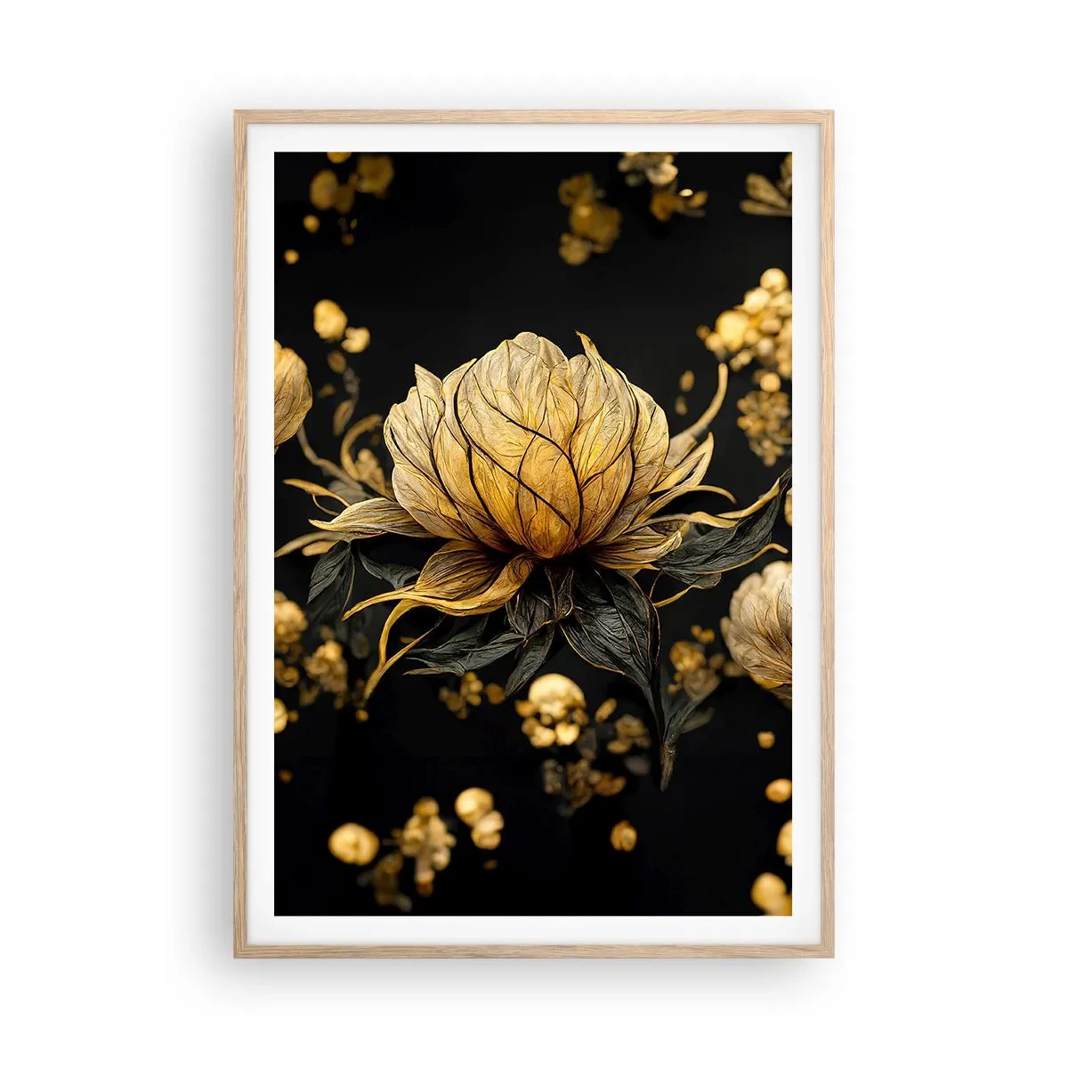 Poster in light oak frame - Subtle Fragility - 70x100 cm