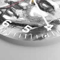 Clock face with numbers