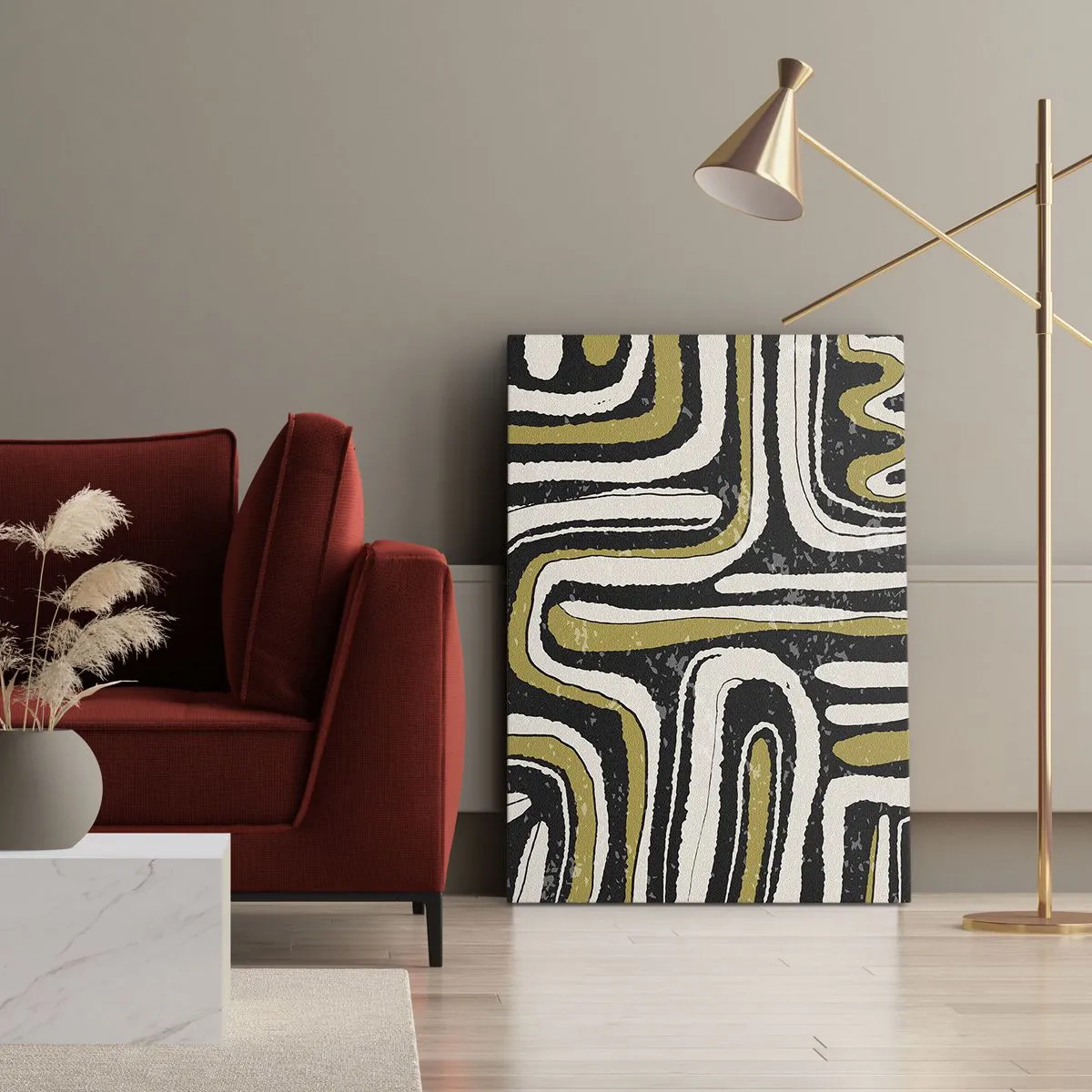 Canvas picture - Compositions: Tracks and Alleys - 50x70 cm