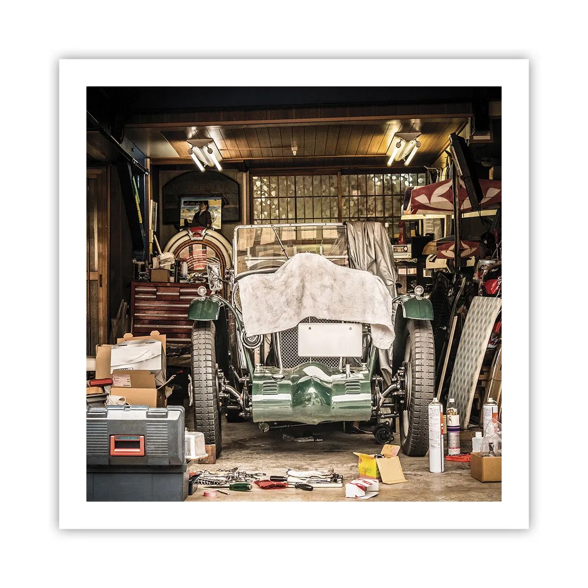 Poster - Back to the Past - 60x60 cm