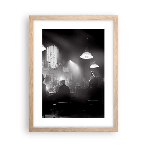 Poster in light oak frame - In Jazz Ambiance - 30x40 cm