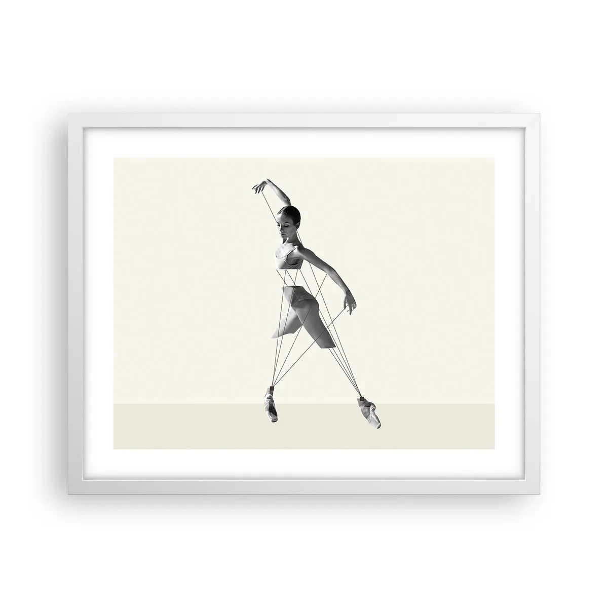 Poster in white frmae - In the Theatre of the World - 50x40 cm