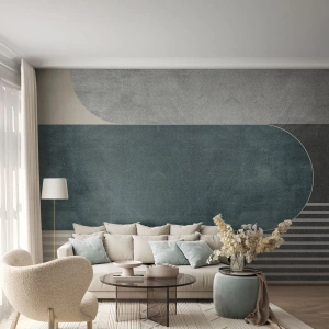 Custom Wallpaper Standard Eco - Levelled Composition - Minimalism, Shapes, Pastel