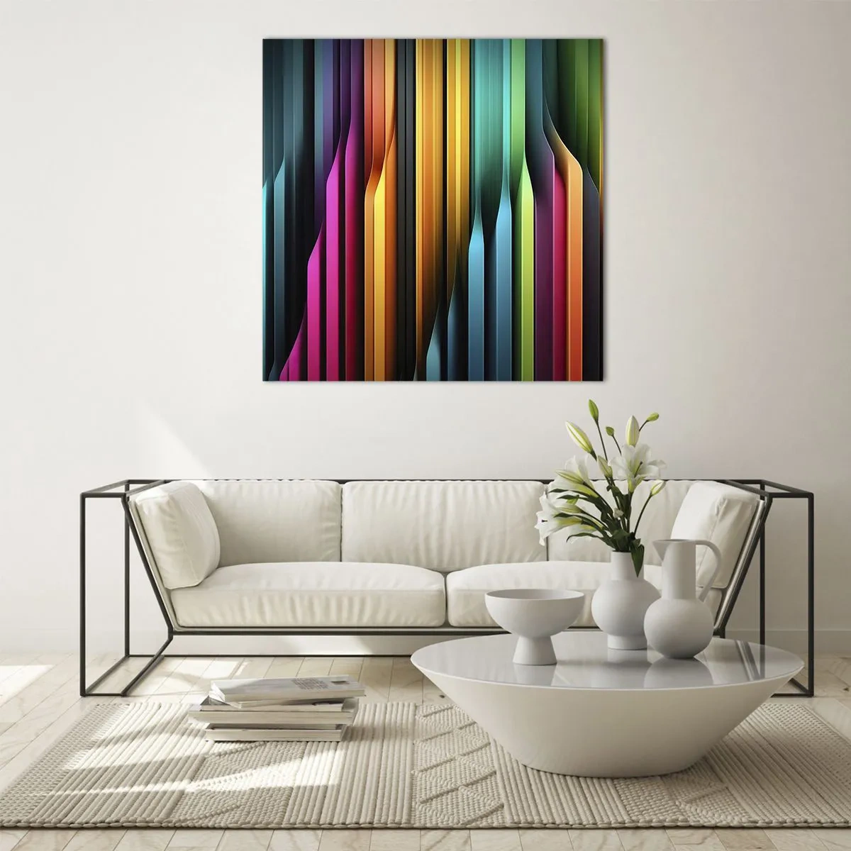 Glass picture - Light Organs - 60x60 cm