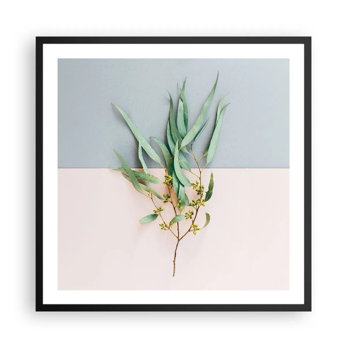 Poster in black frame - Pastel Subtlety - 60x60 cm