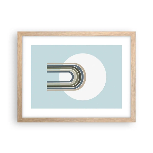 Poster in light oak frame - Irresistible Attraction - 40x30 cm