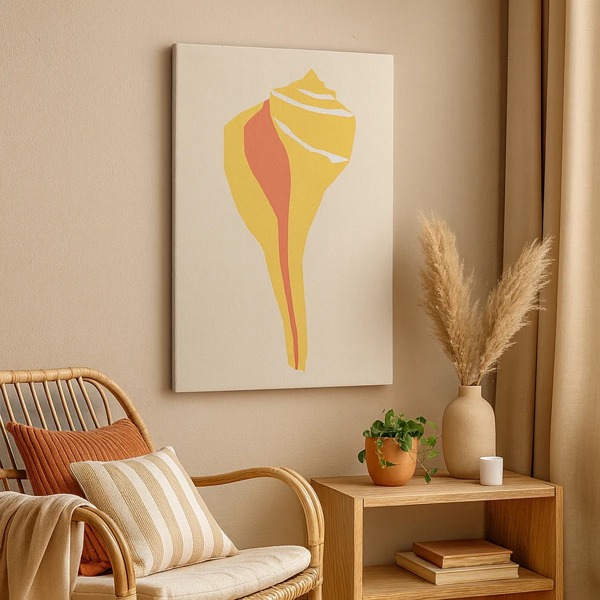 Canvas picture - Organic Abstract - Rise - 50x70 cm