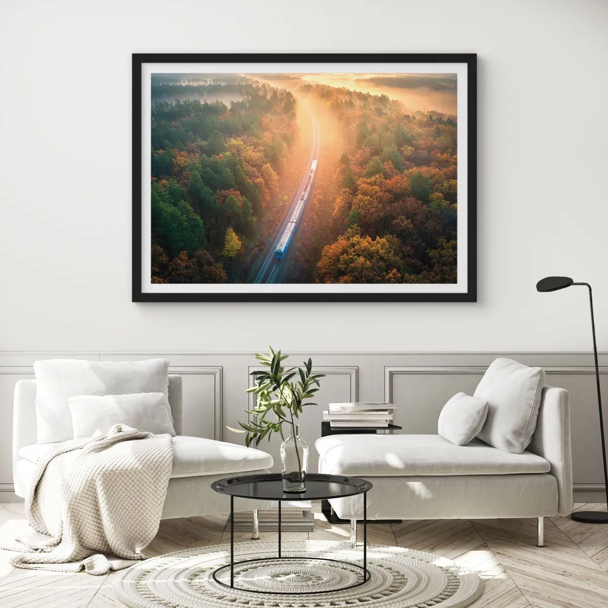 Poster in black frame - Autumn Trip - 100x70 cm