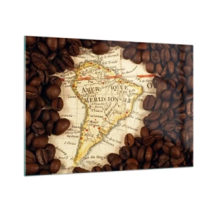 Glass picture - Where Does the Best Coffee Come from? - 100x70 cm