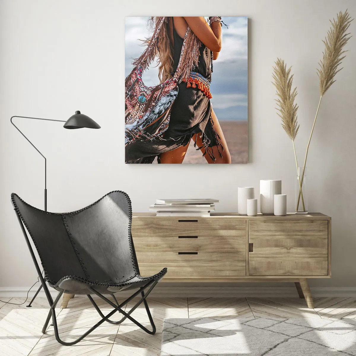 Glass picture - Shaman's Girl - 50x70 cm