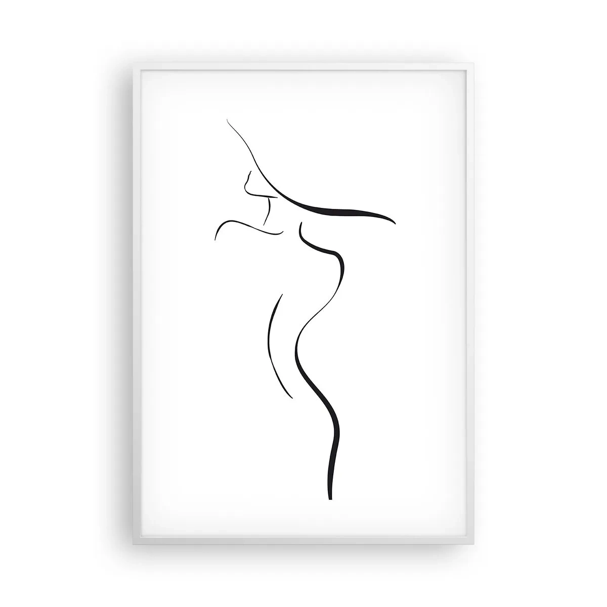 Poster in white frmae - Elusive Like a Wave - 70x100 cm