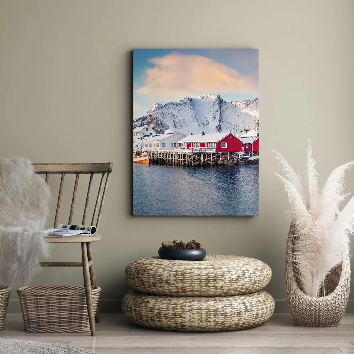 Canvas picture - Northern Retreat - 65x120 cm