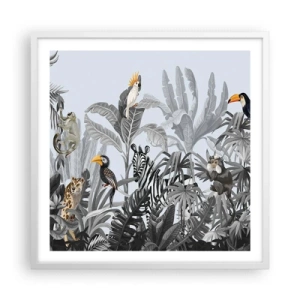 Poster in white frmae - African Fairy Tale - 60x60 cm
