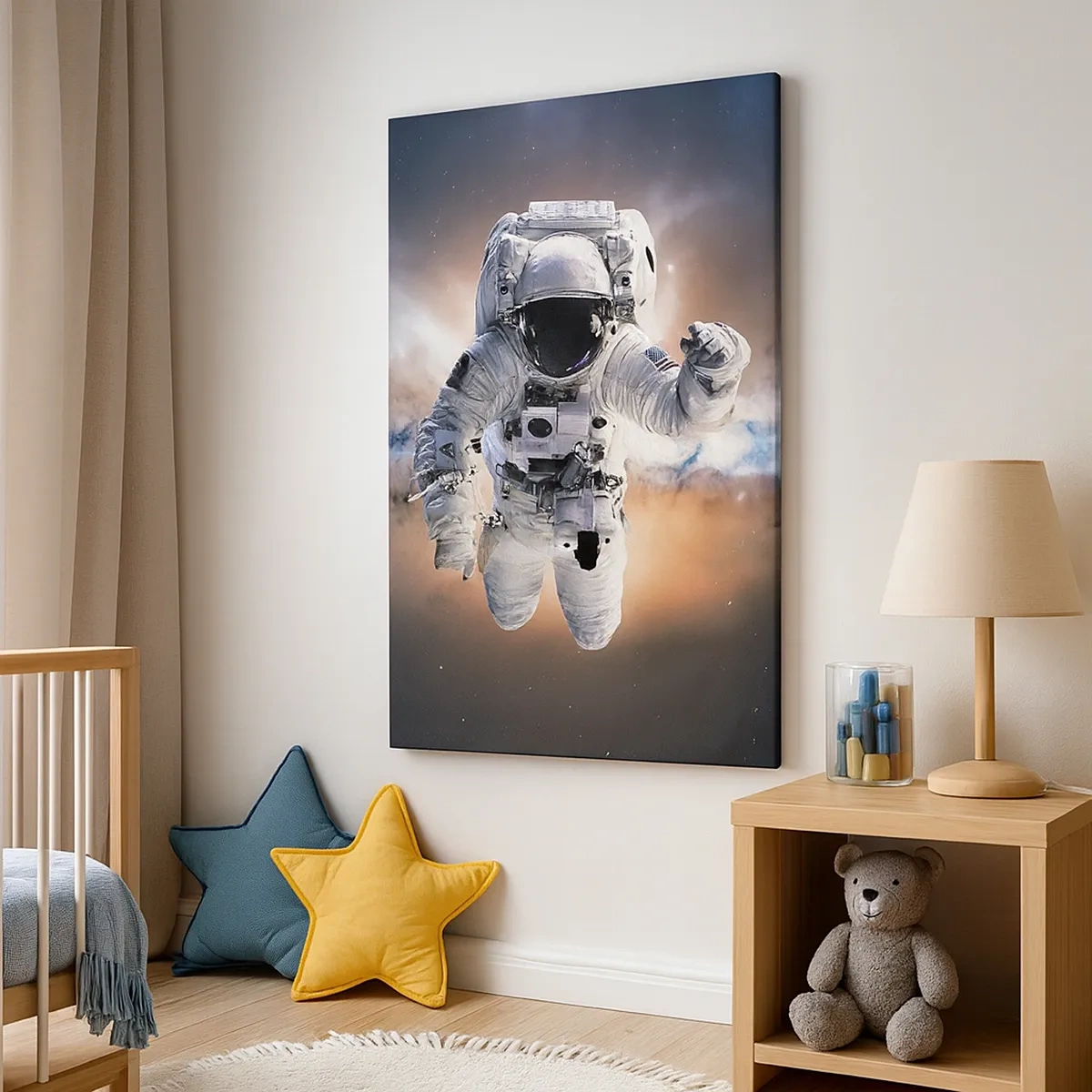 Canvas picture - Greetings from Space - 50x70 cm