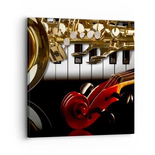 Canvas picture - Tin, Wood and Ivory - 30x30 cm